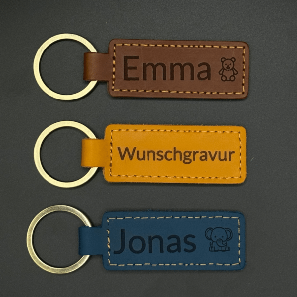 Schlüsselanhänger aus Leder